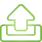 basic, green, outbox icon