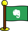 evernote, flag, media, networking, note, notes, social svg vector icon