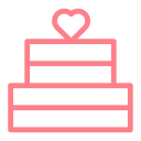 cake, dating, heart, love, valentine, wedding svg vector icon