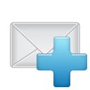 add, email icon