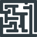 game, maze, retro svg vector icon