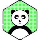 bear, face, panda, sad svg vector icon