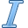 itailc, text icon