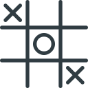 tac, tic, toe svg vector icon