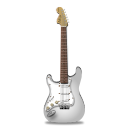 stratocaster,guitar,white icon