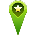 favorite, location, pin, star, start icon
