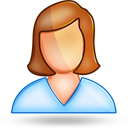 user,female icon