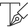 pen, text icon