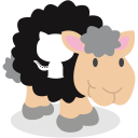 github, sheep, social network svg vector icon
