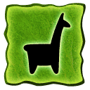 llama,glyph icon