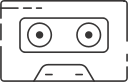 cassette tape, tape svg vector icon