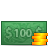 100, coins, money icon