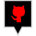 brand, github, logo, social svg vector icon