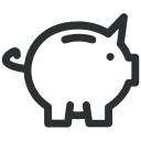 bank, budget, piggy, saving svg vector icon