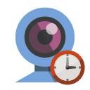 webcam,clock icon