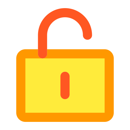 Unlock svg vector icon