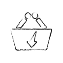 bag, bucket, buy, ecommerce, finance, financial, shopping svg vector icon