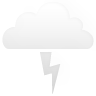 thunder,white icon
