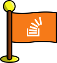 flag, media, networking, social, stackoverflow svg vector icon