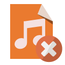 file,type,audio,close icon