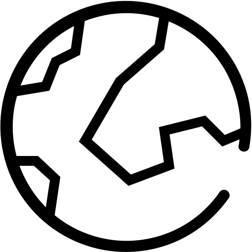 Earth svg vector icon