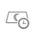 silver,clock icon
