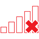 connected, not, wifi icon