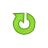 arrow, circle, green, up icon