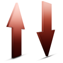 transfert,rouge icon