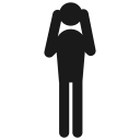 behaviour, gandhi, good, human, listen, monkey, pose svg vector icon