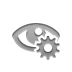 eye,open,gear icon