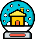 christmas, globe, snow, xmas svg vector icon