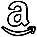 amazon, media, network, social svg vector icon