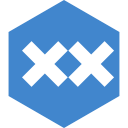 animexx, hexagon, media, social svg vector icon