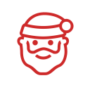 christmas, santa, weihnachten, weihnachtsmann, x-mas svg vector icon