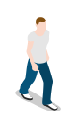 human, male, man, people, person, user, walking svg vector icon