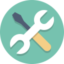 screwdriver, tools, wrench svg vector icon