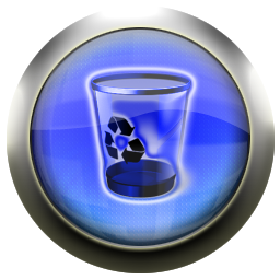 blue,recycle,bin,empty,blank icon