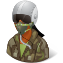 dark, female, pilotmilitary icon