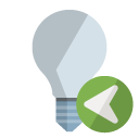 ligthbulb,off,left icon