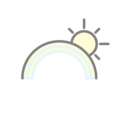 Rainbow svg vector icon
