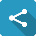 link, linked, media, share, social svg vector icon