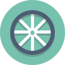 bike wheel, wheel svg vector icon