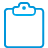 basic, blue, clipboard icon