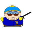 cartman,cop icon