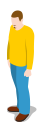 human, male, man, people, person, standing, user svg vector icon