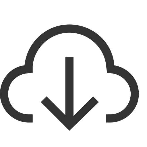 Cloud Download svg vector icon