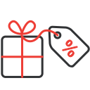 buy, discount, gift, purchase, sale svg vector icon
