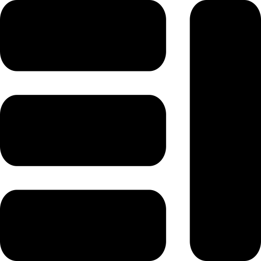 Sidebar svg vector icon