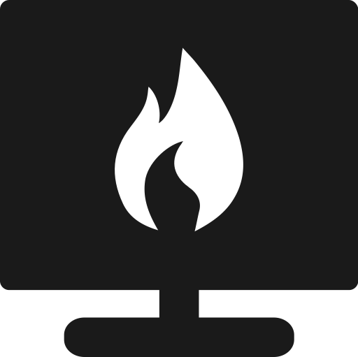 Fire Monitoring svg vector icon